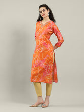 Printed Neck Embroidered Muslin Kurta